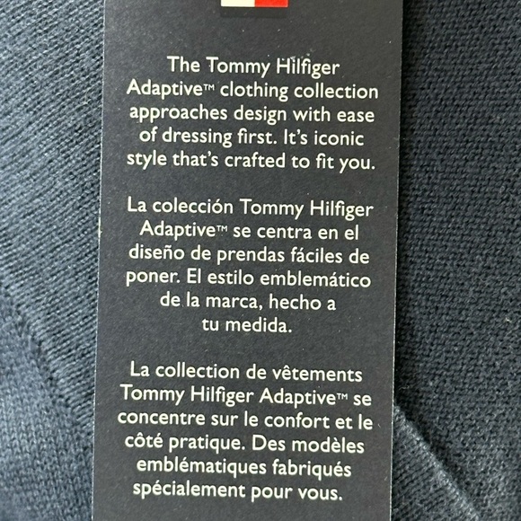 Tommy Hilfiger Long Sleeve Magnetic Closure Cardigan Sweater - Navy Blue - XL - Picture 11 of 11